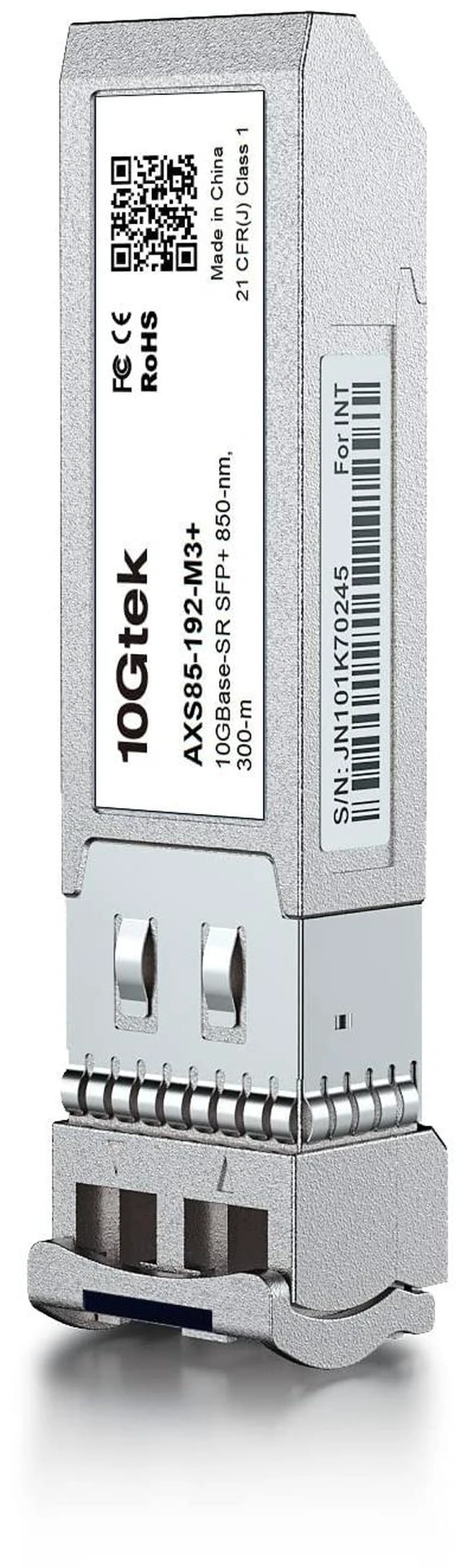 Alt view image 5 of 5 - Industrial Grade 10GBase-SR SFP+ Transceiver, 10G 850nm MMF, up to 300 Meters, Compatible with Cisco SFP-10G-SR, Meraki MA-SFP-10GB-SR, Ubiquiti UniFi UF-MM-10G, Fortinet, Netgear and More,2 Pack