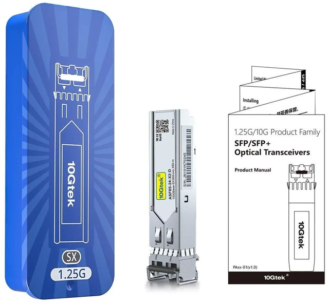Alt view image 5 of 6 - 1000BASE-SX Gigabit SFP LC Multi-Mode Transceiver, Mini-GBIC Module for Cisco GLC-SX-MMD/GLC-SX-MM/SFP-GE-S, Ubiquiti UniFi UF-MM-1G, Meraki, Fortinet, TP-Link, 850nm, DDM, 550m