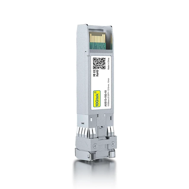 Alt view image 3 of 6 - 10GBase-LR SFP+ Transceiver, 10G 1310nm SMF SingleMode Fiber Optic Module, 10km, for Cisco SFP-10G-LR, Meraki MA-SFP-10GB-LR, Ubiquiti UniFi UF-SM-10G, Fortinet, Mikrotik and More, Pack of 10