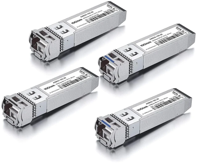Main image of 2-Pair of 10G SFP+ Bidi Transceiver, LC Single-Mode Single Fiber Module, 10GBASE-BIDI 1270nm/1330nm for Cisco SFP-10G-BX20D-I/SFP-10G-BX20U-I, Ubiquiti UniFi, Mikrotik and More, DOM, 20km