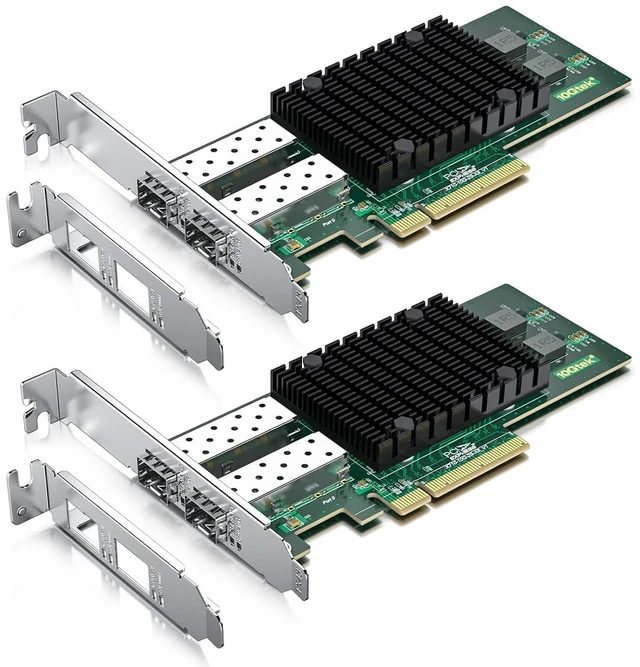 Main image of 10Gb PCI-E NIC Network Card, Dual SFP+ Port, with Original Intel X710-BM2, PCI Express Ethernet LAN Adapter Support Windows Server/Windows/Linux/ESX, Compare to Intel X710-DA2, 2-Pack