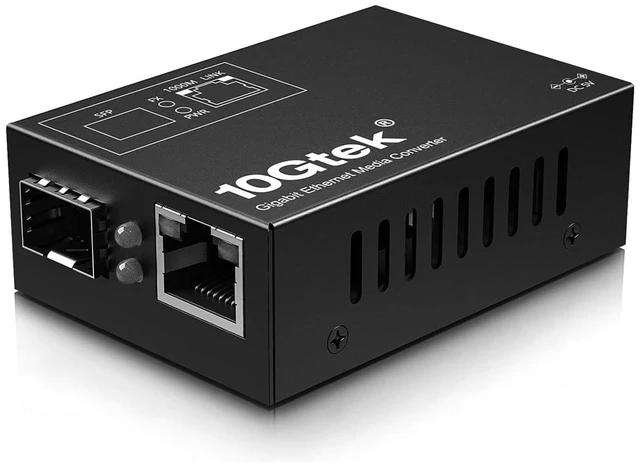 Main image of [Mini Size Gigabit Ethernet Media Converter, Open SFP Fiber to Ethernet RJ45 Converter for 10/100/1000Base-Tx to SFP(Without Module)