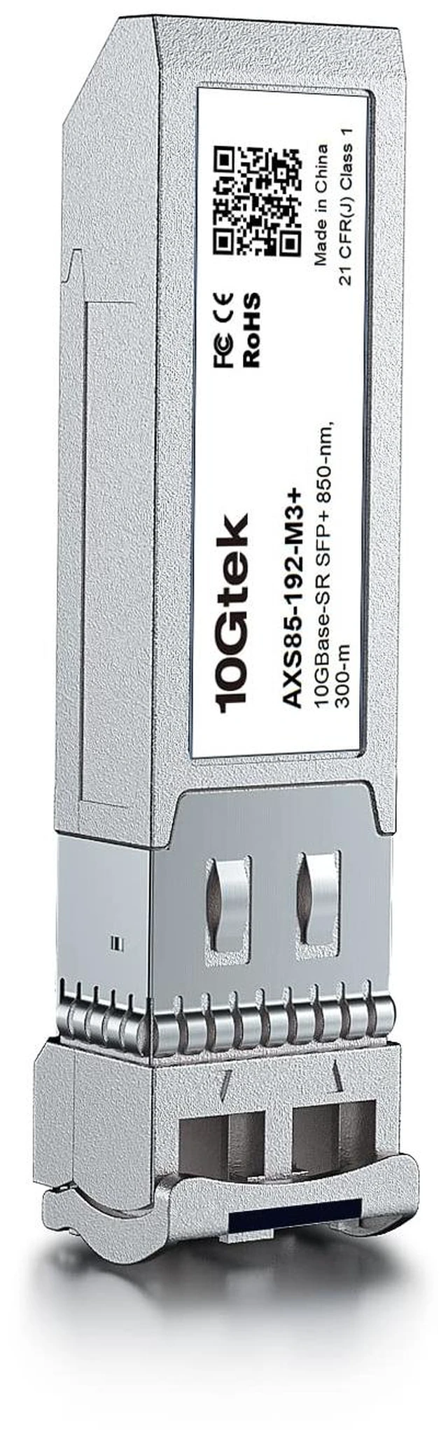 Alt view image 4 of 5 - Industrial Grade 10GBase-SR SFP+ LC Transceiver, 10G 850nm MMF Multimode SFP Module, up to 300 Meters, for Cisco SFP-10G-SR, Meraki MA-SFP-10GB-SR, Ubiquiti UniFi UF-MM-10G, Fortinet and More