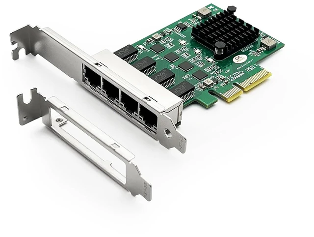 Main image of 100M/1000M/2.5G NIC Network Card, Quad RJ-45 Port, with Realtek RTL8125BG Controller, Support Windows/Windows Server/Linux/Ubuntu/Centos/Vmware