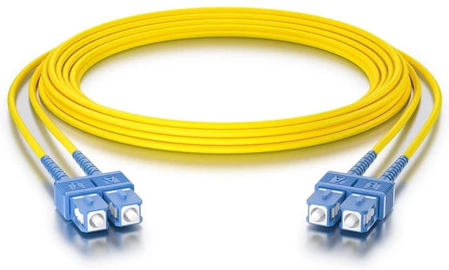 Alt view image 2 of 7 - 1 Pack of 1M OS2 SC to SC Fiber Patch Cable and 2 Pack of Gigabit MultiMode Fiber to Ethernet Media Converter