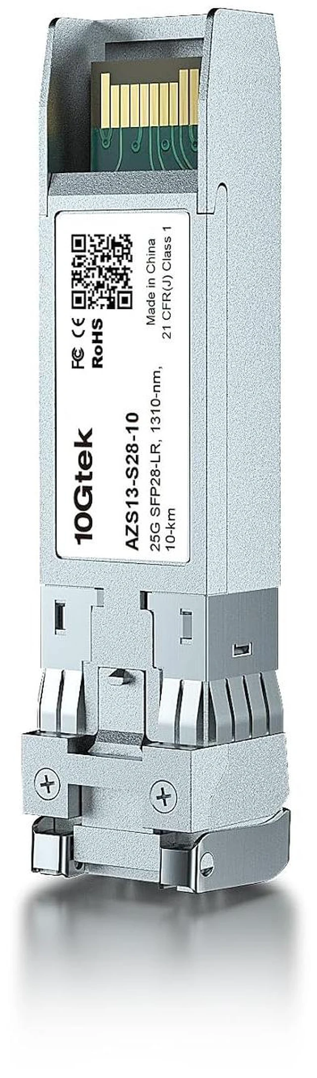 Alt view image 3 of 4 - 25G SFP28 SFP+ Transceiver, 25GBase-LR Duplex LC SMF Optical Module for Juniper JNP-SFP-25G-LR/SFP-25G-LR-C, 1310nm, DDM, up to 10km