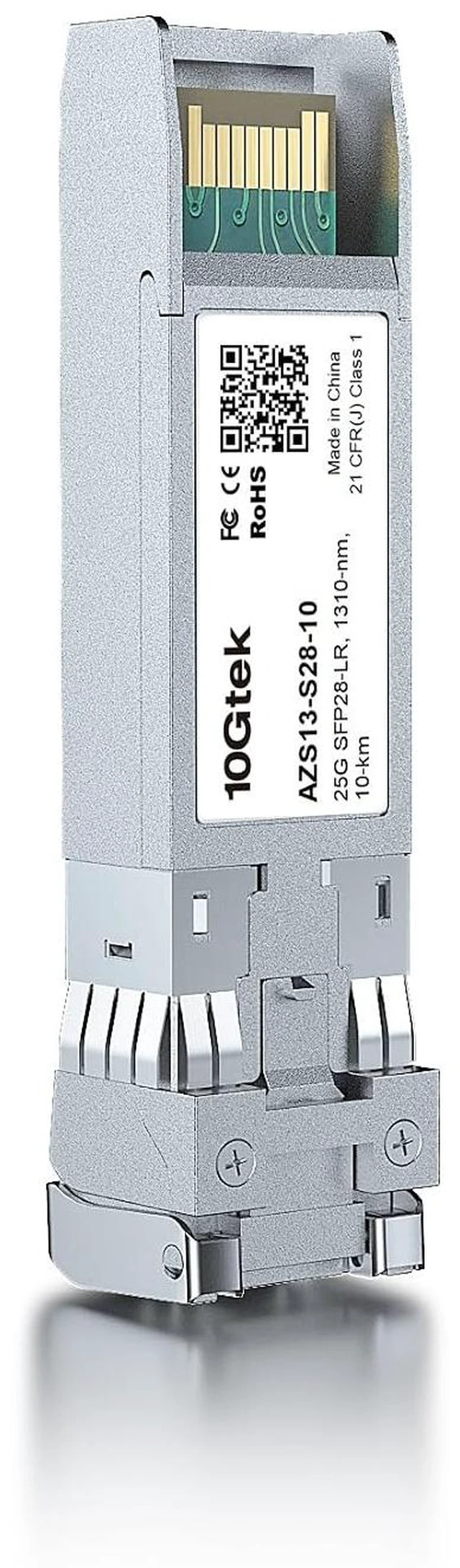 Alt view image 4 of 4 - 25G SFP28 SFP+ Transceiver, 25GBase-LR Duplex LC SMF Optical Module for Juniper JNP-SFP-25G-LR/SFP-25G-LR-C, 1310nm, DDM, up to 10km