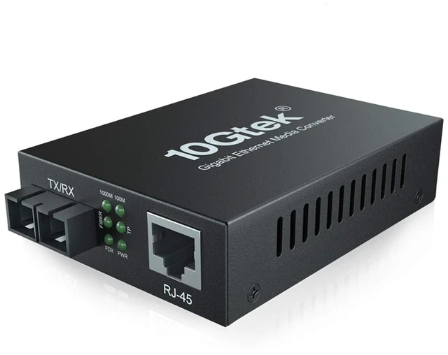 Main image of Gigabit Ethernet Media Converter, Dual SC Fiber Connector, multimode, 1310-nm, up to 2km