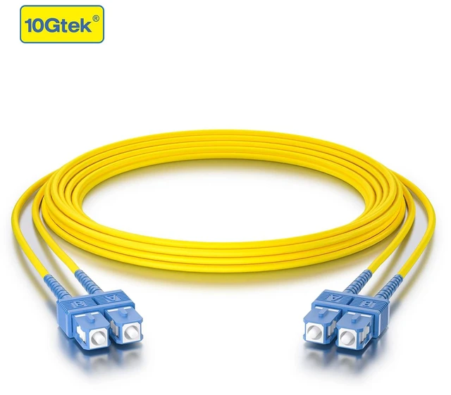 Alt view image 7 of 7 - 2 Pack of 3M OS2 SC to SC Fiber Patch Cable and 2 Pack of Gigabit SingleMode Fiber to Ethernet Media Converter