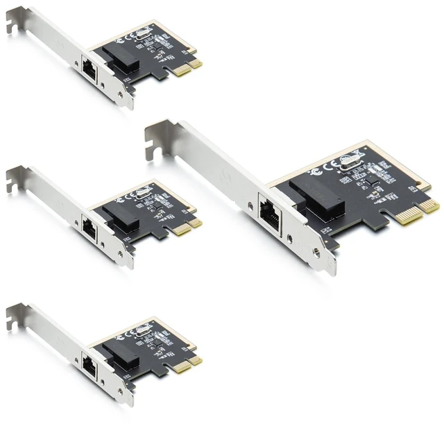 Main image of Gigabit PCIe RJ45 LAN Network Card with Realtek RTL8111H, 4-Pack