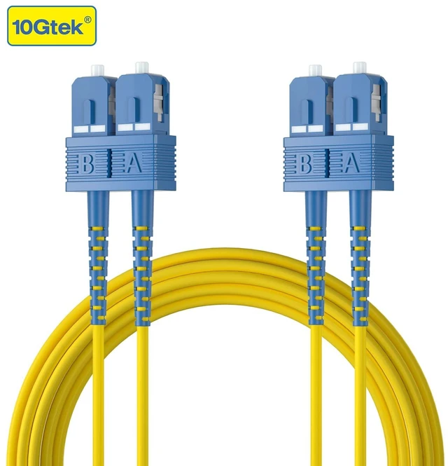 Alt view image 4 of 7 - 1 Pack of 1M OS2 SC to SC Fiber Patch Cable and 2 Pack of Gigabit MultiMode Fiber to Ethernet Media Converter