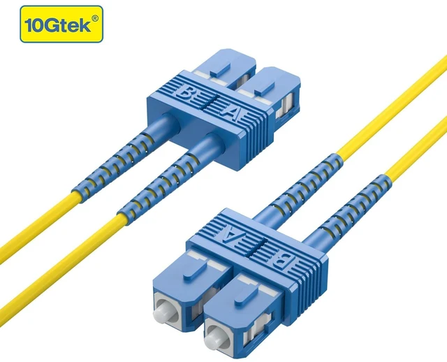 Alt view image 5 of 7 - 1 Pack of 1M OS2 SC to SC Fiber Patch Cable and 2 Pack of Gigabit MultiMode Fiber to Ethernet Media Converter