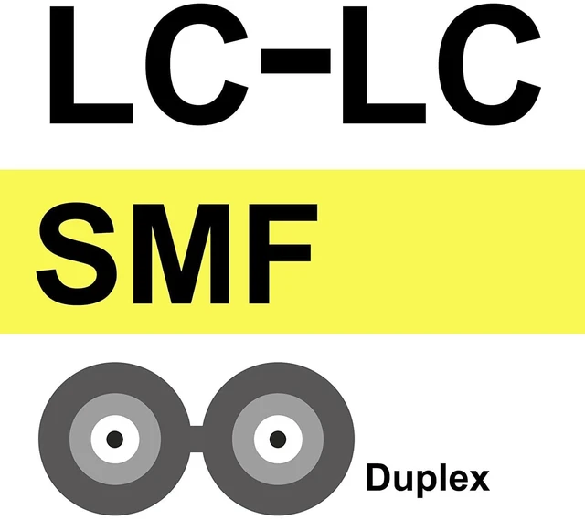 Alt view image 5 of 7 - Fiber Patch Cable - LC to LC OS2 10Gb/Gigabit Singlemode Jumper Duplex 9/125 LSZH Fiber Optic Cord for SMF SFP Transceiver, Yellow, 1.5-Meter(4.9-ft), 4-Pack