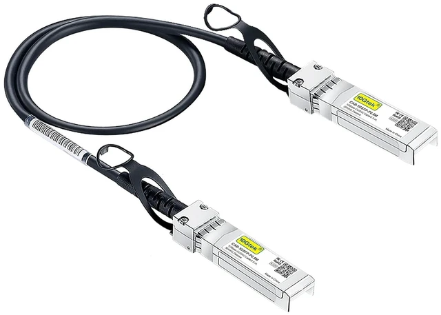 Main image of 1.25G SFP DAC Twinax Cable - Gigabit Passive Direct Attach Copper Twinax SFP Cable for Cisco SFP-1GBASE-CU0.5M, Ubiquiti UniFi, Fortinet, Netgear, TP-Link and More, 0.5-Meter(1.6ft)
