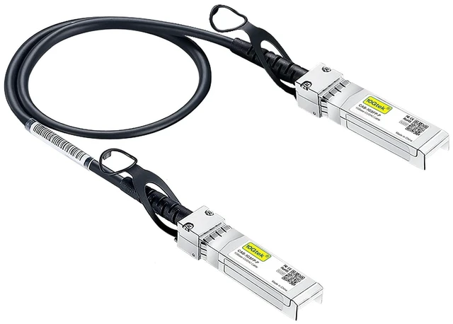 Main image of 1.25G SFP DAC Twinax Cable - Gigabit Passive Direct Attach Copper Twinax SFP Cable for Cisco SFP-1GBASE-CU0.25M, Ubiquiti UniFi, Fortinet, Netgear, TP-Link and More, 0.25-Meter(0.82ft)