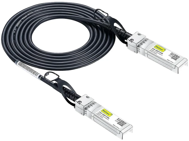 Main image of 1.25G SFP DAC Twinax Cable - Gigabit Passive Direct Attach Copper Twinax SFP Cable for Cisco SFP-1GBASE-CU2M, Ubiquiti UniFi, Fortinet, Netgear, TP-Link and More, 2-Meter(6.6ft)