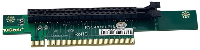Alt view image 2 of 6 - PCIe x16 Riser Card, 270-Degree R-Angle Riser Adapter Card for 1U 2U, Compatible with Supermicro Riser Card RSC-RR1U-E16