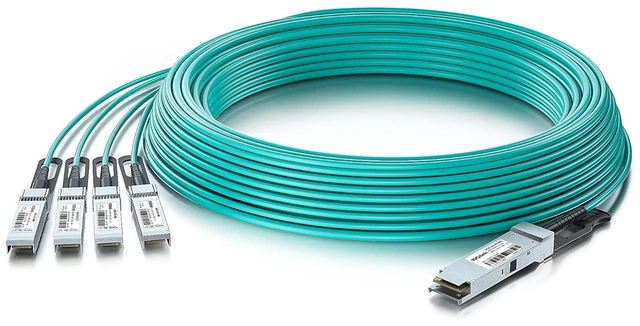 Main image of 40G QSFP+ to 4x SFP+ AOC Cable for Cisco QSFP-4X10G-AOC5M, 5m/16.4ft