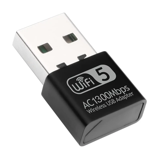 Alt view image 3 of 5 - USB WiFi Adapter for PC, AC1300M USB WiFi Dongle 802.11ac Wireless Network Adapter with Dual Band 2.4GHz/5Ghz for Desktop Laptop Support Windows 10/8/7/XP, MAC OS, Linux etc