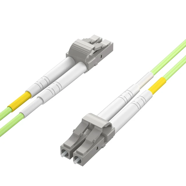 Alt view image 4 of 6 - Fiber Patch Cable - 10Gb/Gigabit Multi-Mode Jumper Duplex 50/125m LSZH Fiber Optic Cord for SFP Transceiver, Green, 15-Meter(49.2-ft)