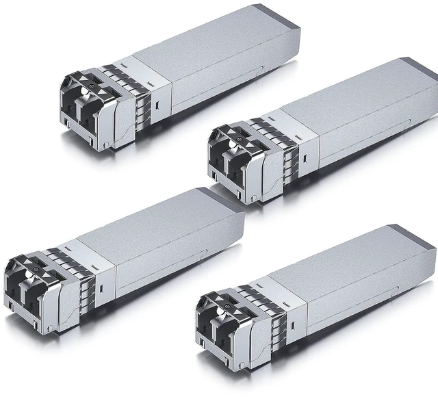Main image of 25G SFP28 SFP+ SR Transceiver, 25GBase-SR Duplex LC MMF Optical Module for Cisco SFP-25G-SR-S, 850nm, DDM, up to 100m, Pack of 4
