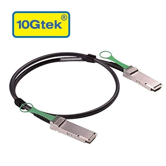 Alt view image 2 of 7 - 40G QSFP+ DAC Cable - 40GBASE-CR4 Passive Direct Attach Copper Twinax QSFP Cable for Intel XLDACBL3 Devices, 3-Meter(10ft)