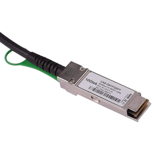 Alt view image 3 of 7 - 40G QSFP+ DAC Cable - 40GBASE-CR4 Passive Direct Attach Copper Twinax QSFP Cable for Intel XLDACBL3 Devices, 3-Meter(10ft)