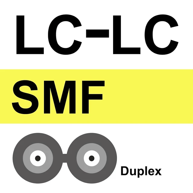 Alt view image 5 of 6 - Fiber Patch Cable - LC to LC OS2 10Gb/Gigabit Singlemode Jumper Duplex 9/125 LSZH Fiber Optic Cord for SMF SFP Transceiver, Yellow, 7-Meter(23-ft), 10-Pack