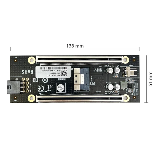 Alt view image 4 of 4 - PCIe4.0 to SFF-8654 8i Adapter, for GPU, Applied for Multiple expansions, Applicable to Windows Server/Windows/Linux/VMwareESX/ESXi FreeBSD14/Ubuntu System