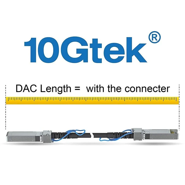 Alt view image 5 of 7 - 10G SFP+ DAC Cable - 10GBASE-CU Passive Direct Attach Copper Twinax SFP Cable for Cisco SFP-H10GB-CU0.3M, Meraki MA-CBL-TA-0.3M, Fortinet, Ubiquiti UniFi, D-Link, 0.3-Meter(1ft)