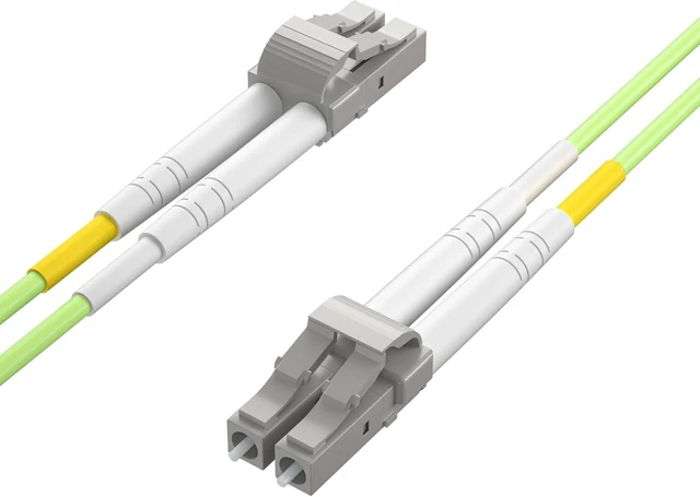Alt view image 3 of 6 - Fiber Patch Cable - 10Gb/Gigabit Multi-Mode Jumper Duplex 50/125m LSZH Fiber Optic Cord for SFP Transceiver, Green, 0.5-Meter(1.64-ft)