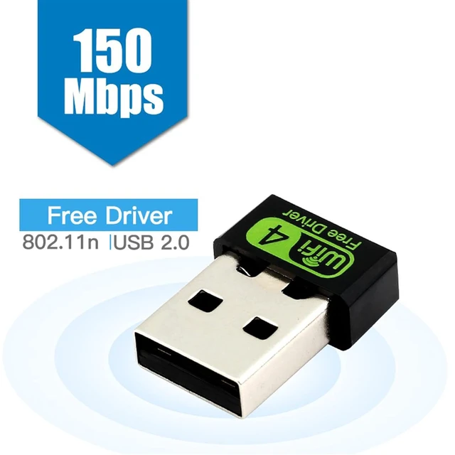 Alt view image 3 of 7 - 150Mbps Free Driver Wireless USB WiFi Adapter, Single Band 2.4GHz