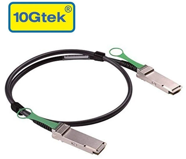 Alt view image 2 of 7 - 40G QSFP+ DAC Cable - 40GBASE-CR4 Passive Direct Attach Copper Twinax QSFP Cable for Juniper EX-QSFP-40GE-DAC-2M Devices, 2-Meter(6.5ft)