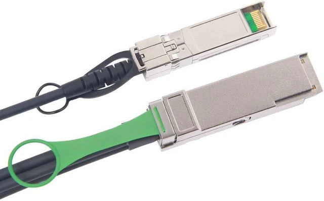 Alt view image 5 of 7 - 40G QSFP+ to 4xSFP+ Breakout DAC - 40GBASE-CR4 Passive Direct Attach Copper Twinax QSFP to SFP Cable for Juniper QFX-QSFP-DACBO-5M Devices, 5-Meter(6.5ft)