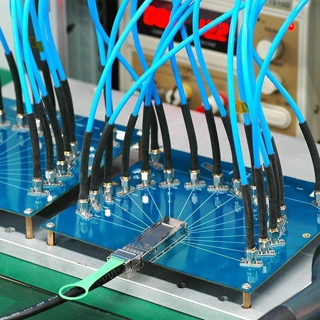 Alt view image 6 of 7 - 40G QSFP+ to 4xSFP+ Breakout DAC - 40GBASE-CR4 Passive Direct Attach Copper Twinax QSFP to SFP Cable for Juniper QFX-QSFP-DACBO-5M Devices, 5-Meter(6.5ft)