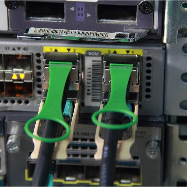 Alt view image 7 of 7 - 40G QSFP+ to 4xSFP+ Breakout DAC - 40GBASE-CR4 Passive Direct Attach Copper Twinax QSFP to SFP Cable for Juniper QFX-QSFP-DACBO-5M Devices, 5-Meter(6.5ft)
