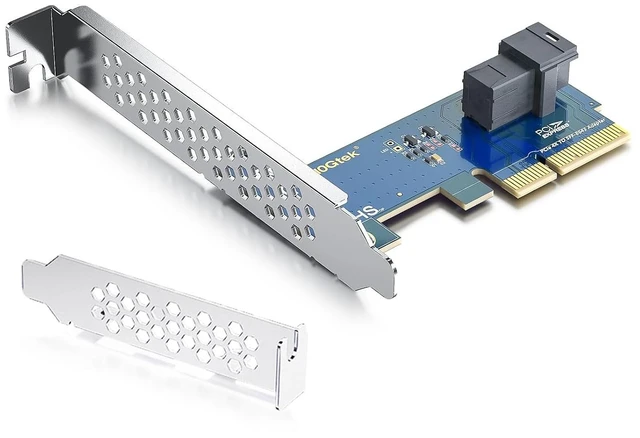 Main image of U.2 NVMe SSD Adapter Card, PCIe 3.0 x4 to SFF-8643 (1-Port), Multi-OS Support for Windows, Linux, VMware, Ubuntu