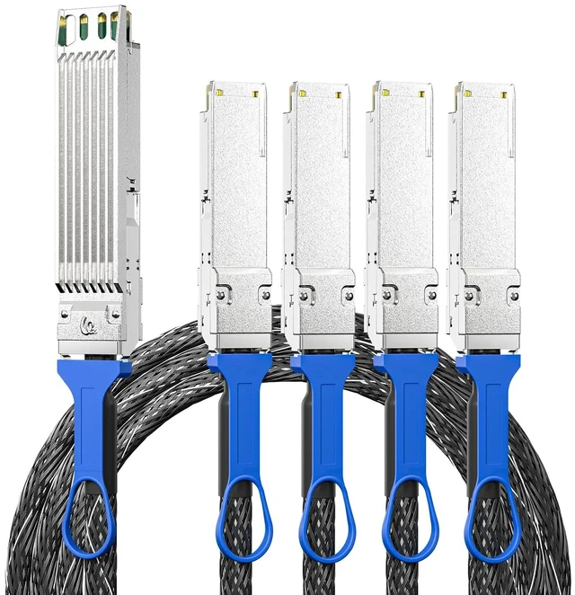 Main image of 800G OSFP to 4x200G QSFP112 DAC Cable, 2.5-Meter, 26AWG, Compatible with NVIDIA MCP7Y40-N02A for NDR InfiniBand and Ethernet Solutions