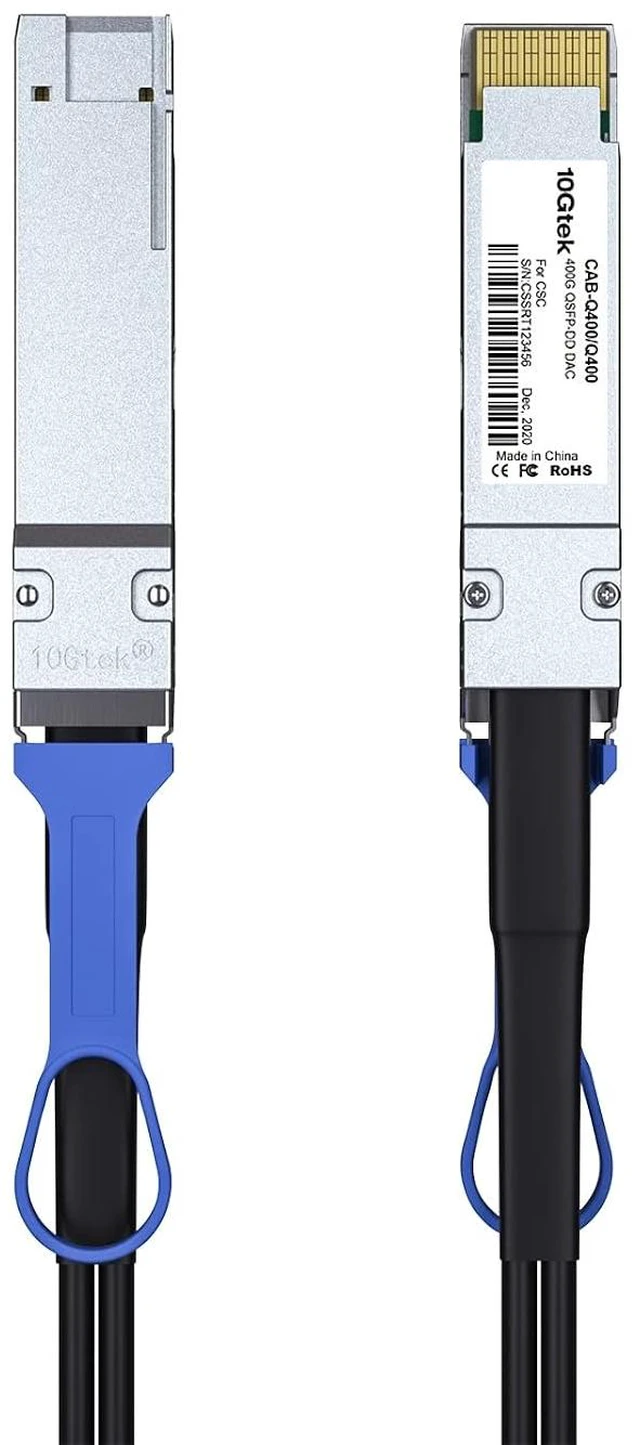 Alt view image 4 of 6 - 400G QSFP-DD DAC Cable - 400GBASE QSFP-DD to QSFP-DD Passive Direct Attach Copper Twinax Cable for Mellanox MCP1660-W002E26, 2-Meter(6.5ft)