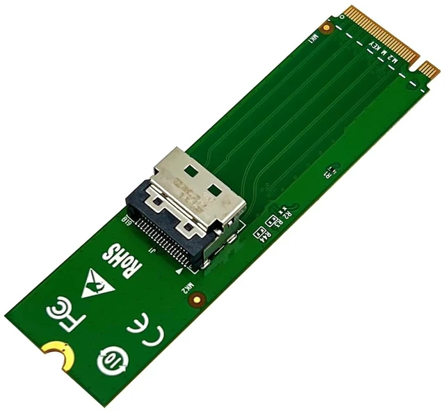 Alt view image 3 of 7 - M.2 M-Key to MCIO 4i Adapter + MCIO 4i to U.2 Cable