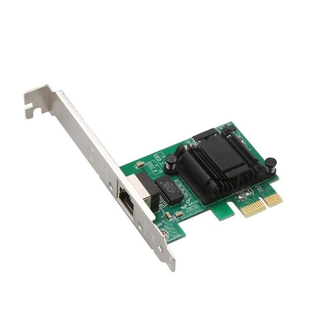 Alt view image 2 of 7 - 1G Gigabit Desktop PCI-e Network Adapter (NIC) with Intel 82574L Chip, 100/1000Mbps Ethernet Network Card, Single Copper RJ45 Port, PCI-e X1, Compare to Intel EXPI9301CT/EXPI9301CTBLK