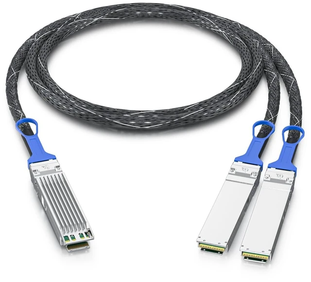 Alt view image 4 of 7 - 800Gb/s OSFP DAC Compatible for NVIDIA MCP7Y00-N00A, 8-Channel OSFP Fin-top Breakout to 2x400G Flat-top Cable, NDR Infiniband and Ethernet Solutions