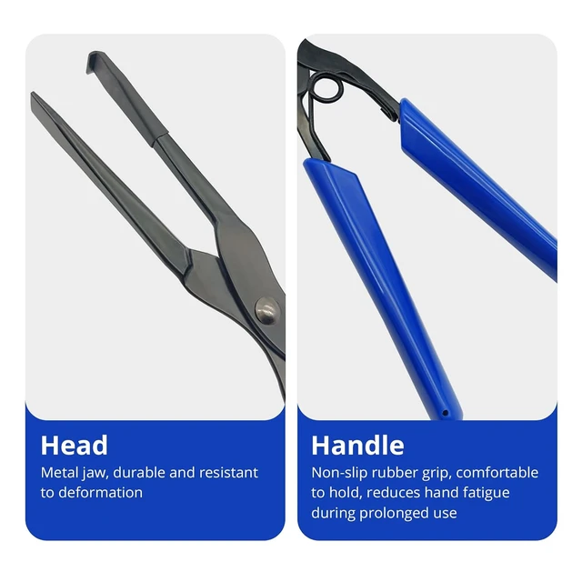 Alt view image 2 of 5 - Fiber Connector Pliers - Precision Flange Tool for SC, LC, MPO, MTP Connectors, Long Nose with Non-Slip Handle for High-Density Panels & Network Installation