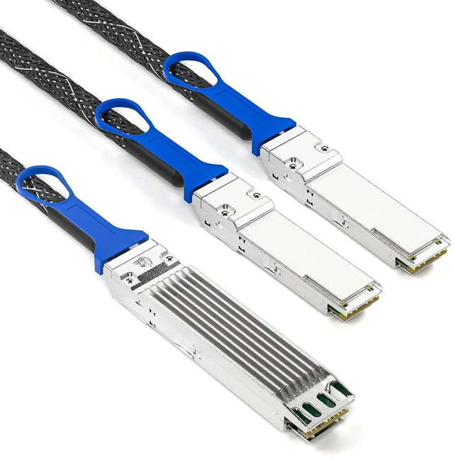 Alt view image 2 of 6 - 800Gb/s OSFP DAC Compatible for NVIDIA MCP7Y00-N01A, 1.5-Meter, 26AWG, 8-Channel OSFP Fin-top Breakout to 2x400G Flat-top Cable, NDR Infiniband and Ethernet Solutions