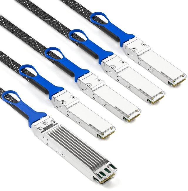 Alt view image 2 of 6 - 800G OSFP to 4x200G QSFP112 DAC Cable, 3-Meter, 26AWG, Compatible with NVIDIA MCP7Y40-N003 for NDR InfiniBand and Ethernet Solutions