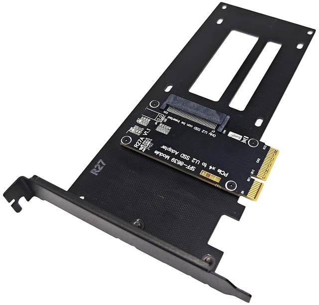 Main image of PCIe5.0 X4 to U.2 (SFF-8639) Adapter, for U.2 NVMe SSD, Applicable to Windows Server/Windows/Linux/Freebsd/Centos/Ubuntu System