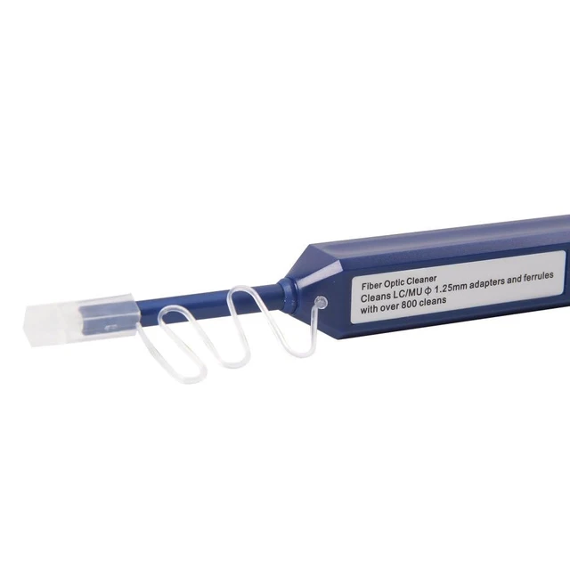 Alt view image 3 of 7 - Fiber Optic connectors Cleaner Pen, FTTH Fiber Optic Connector Clean Swabs & Endface Fiber Optic Cleaning Sticks Wipes Tools for 1.25mm LC/MU UPC/APC Ferrules Push Type, 800+ Single Click