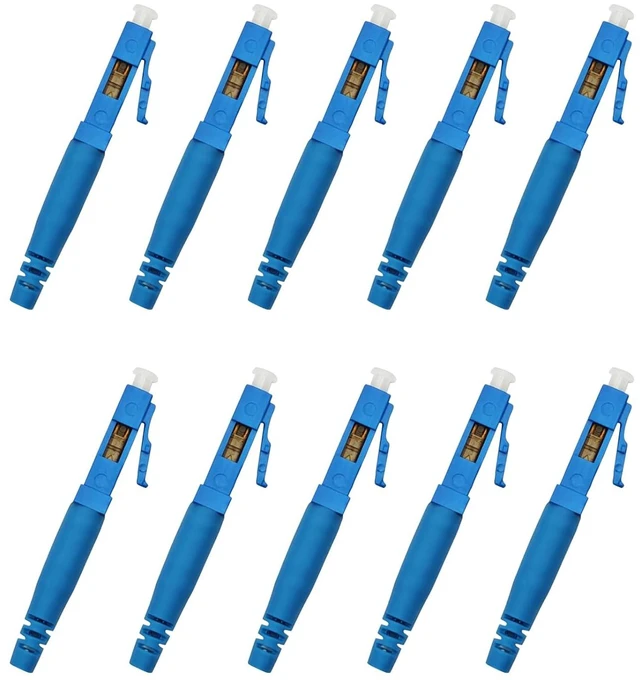 Main image of LC-UPC Optical Fiber Quick Connector, Applicable for Quick Assembly 250/900m or 2.0/3.0mm singlemode Fiber Cable, for CATV, PON, and Long-haul Networks.Pack of 10