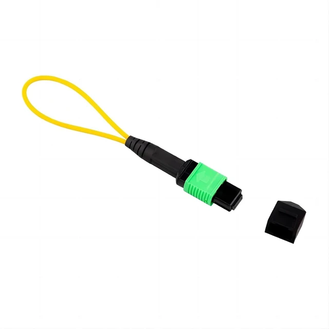 Alt view image 2 of 4 - 12-Core MPO Loopback Cable, OS2 Single-Mode 9/125um, Female APC Connector for QSFP+ Transceiver & Network Testing