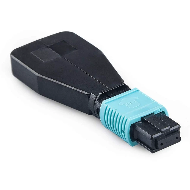 Alt view image 2 of 6 - MPO Fiber Optic Loopback Adapter, 12-Core OM3 50/125m Test Plug